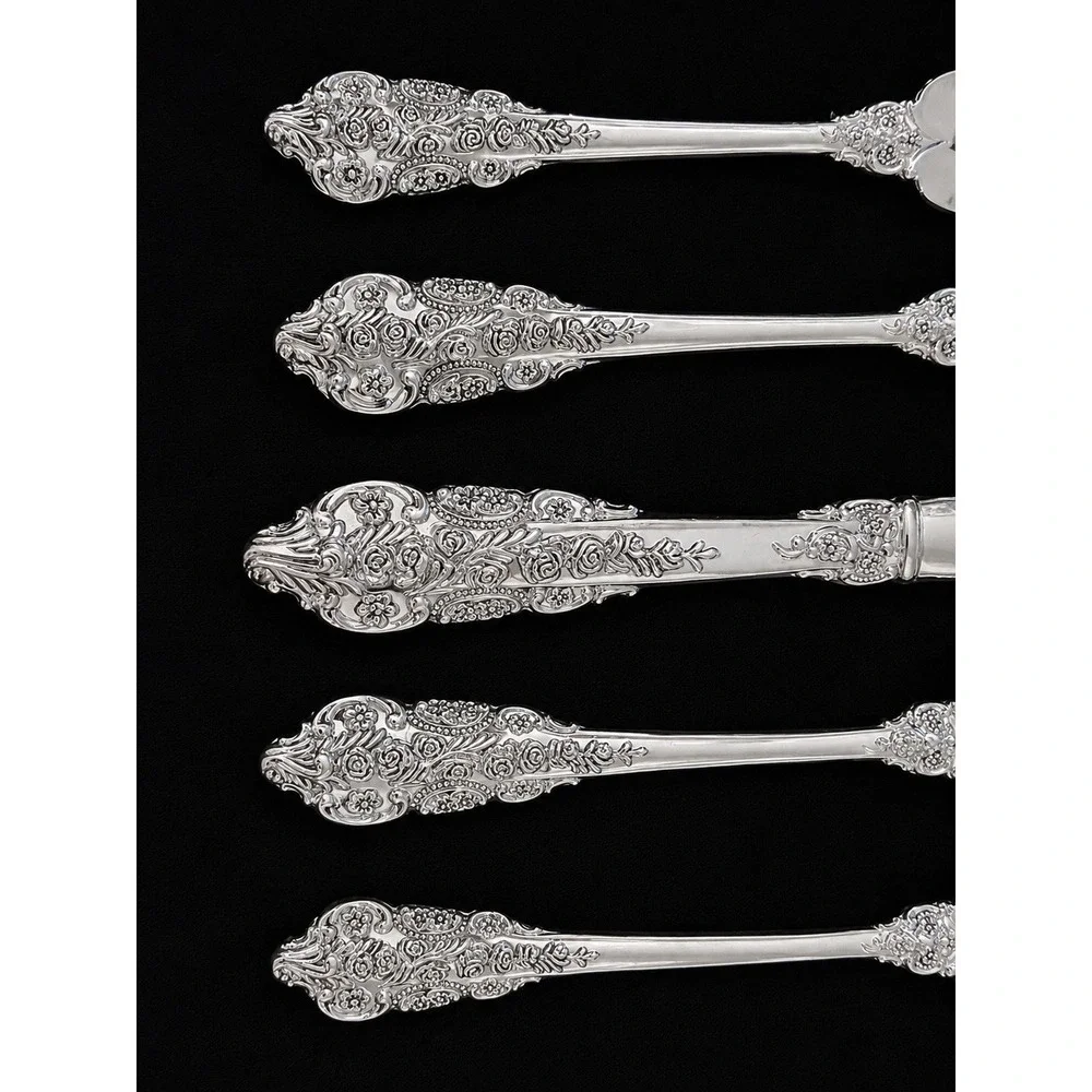 F.B. Rogers Dean Rose Flatware Set 20 Pc 4 Five-Piece Settings Stainless W/Tray